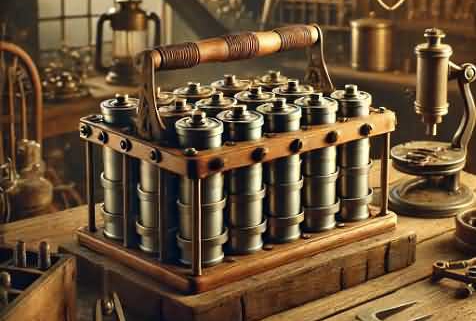 Early nickel-iron Batteries from Thomas Edison